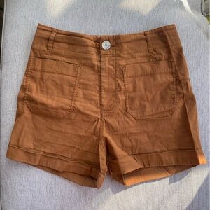 Anthropologie Rust Orange Shorts Size 31